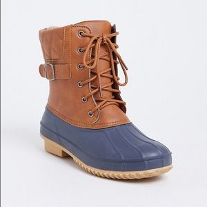 Torrid Grey & Cognac Cold Weather Bootie